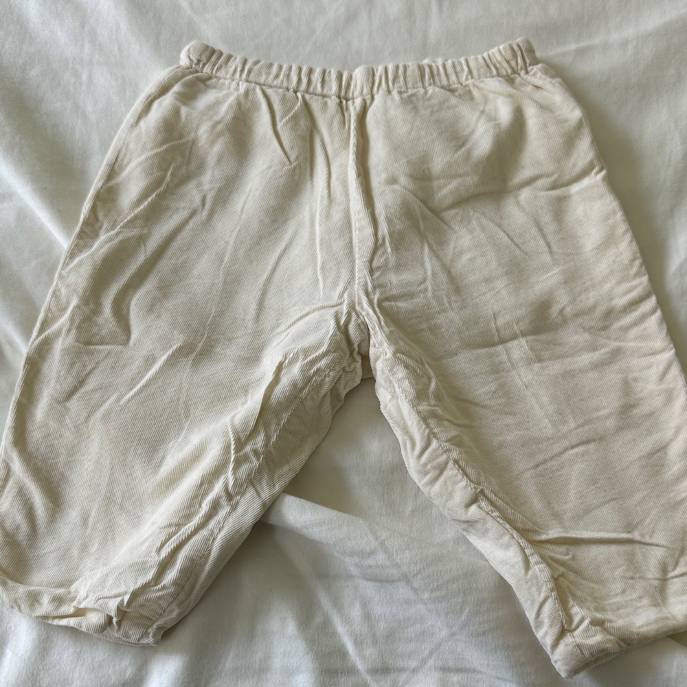 Bonpoint Cream Baby corduroy pants